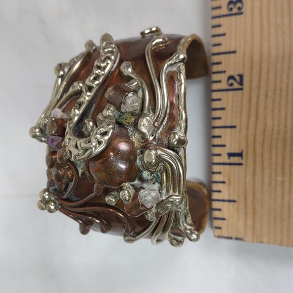 Artisan Crafted Brutalist Cuff Bracelet - Picture 9 of 15